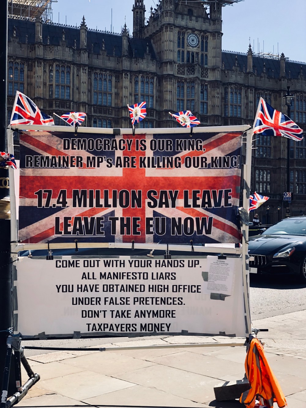 Manifesti Brexit a Londra