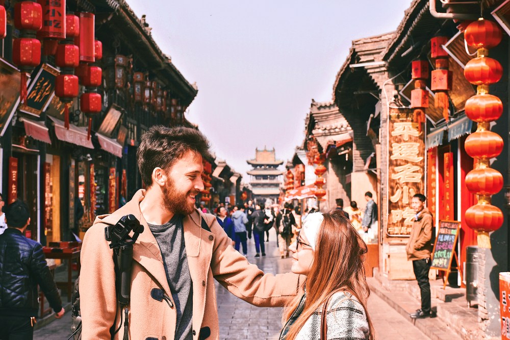 Ragazzi in una via di Pingyao