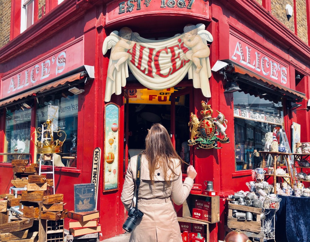 Negozio colorato a Notting Hill